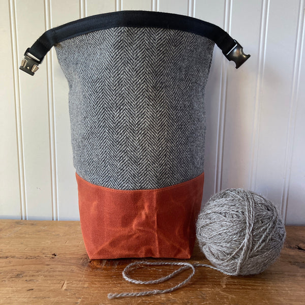 Mini Monarch Wax and Wool Trundle Bag