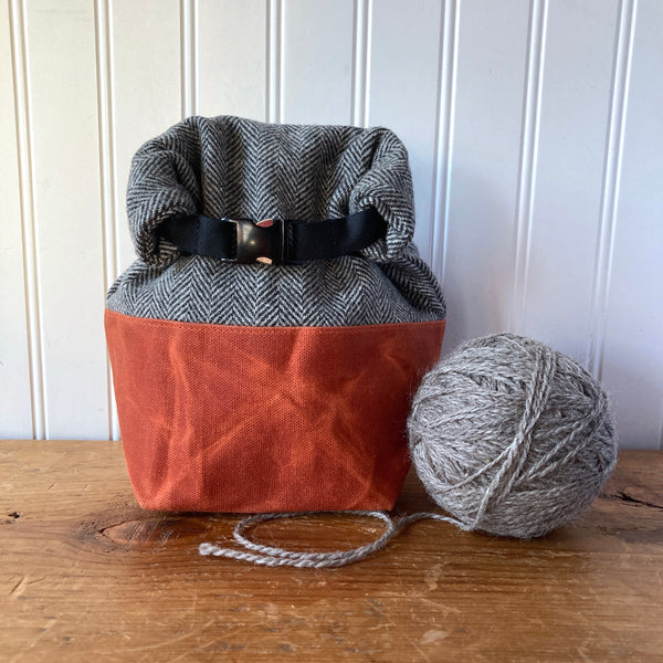 Mini Monarch Wax and Wool Trundle Bag