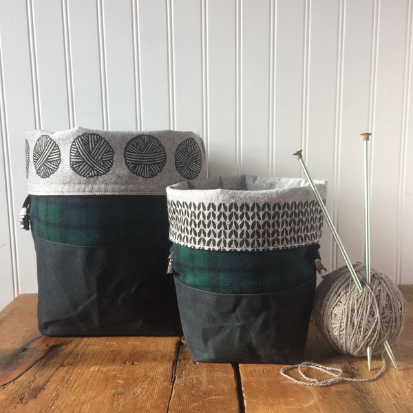 Mini Wax and Wool Trundle Bag