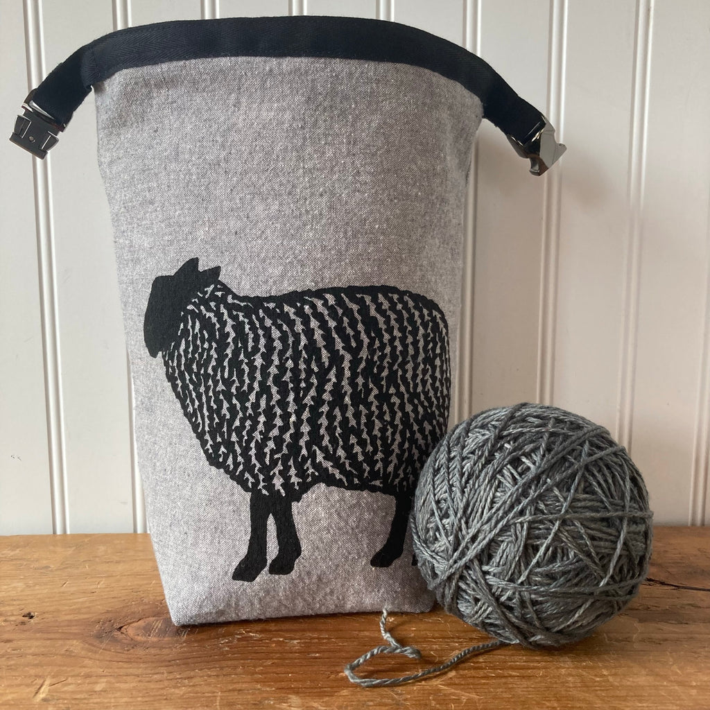 Large sheep knitting project bag – Eldenwood Craft