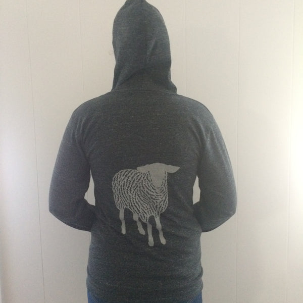 Sheep Long Sleeve Zip-up Hoodie